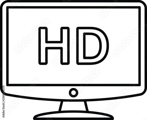 HD Television Screen Display