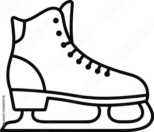 Ice Skating Boot with Blades