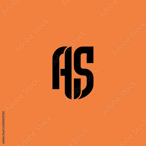 Monogram AS Logo Design.