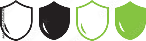 Tableau sur toile shield icon set