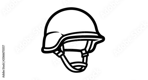 Military helmet icon symbol protective headwear safety equipment