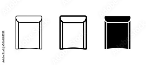 Foto Envelope Icons, Mail Symbol, Postal Service Vector Graphics, Shipping and Delive