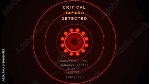 Ebola Outbreak in Africa Critical Hazard Detected.