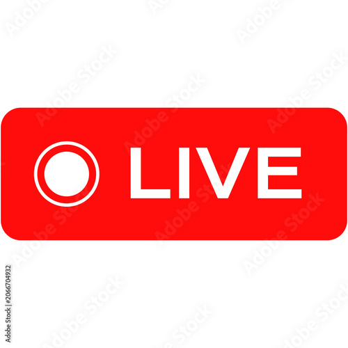 Fotografie live png, live button, live stream, live streaming, red live, red live stream
