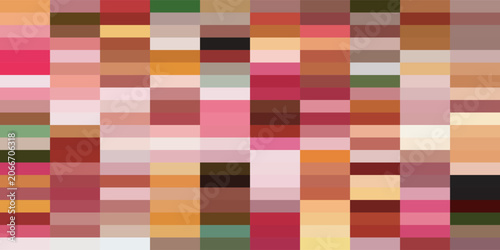 Abstract colorful pixel art background with vibrant horizontal stripes.
