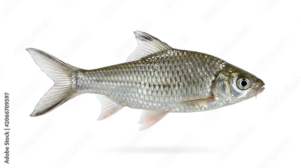 Obraz premium Freshwater fish isolated on white background.