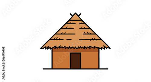 Simple hut dwelling traditional architecture simple building structure