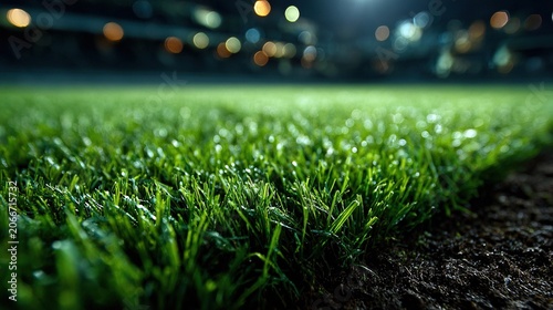 The lush, vibrant green texture, reminiscent of a meticulously manicured lawn, makes it an ideal backdrop for garden landscapes or football stadiums.