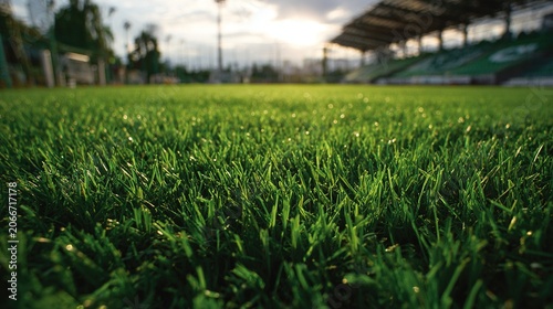 The lush, vibrant green texture, reminiscent of a meticulously manicured lawn, makes it an ideal backdrop for garden landscapes or football stadiums.