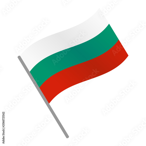 Φωτογραφία Map pin of the Bulgarian flag