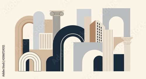 Abstract Architectural Composition