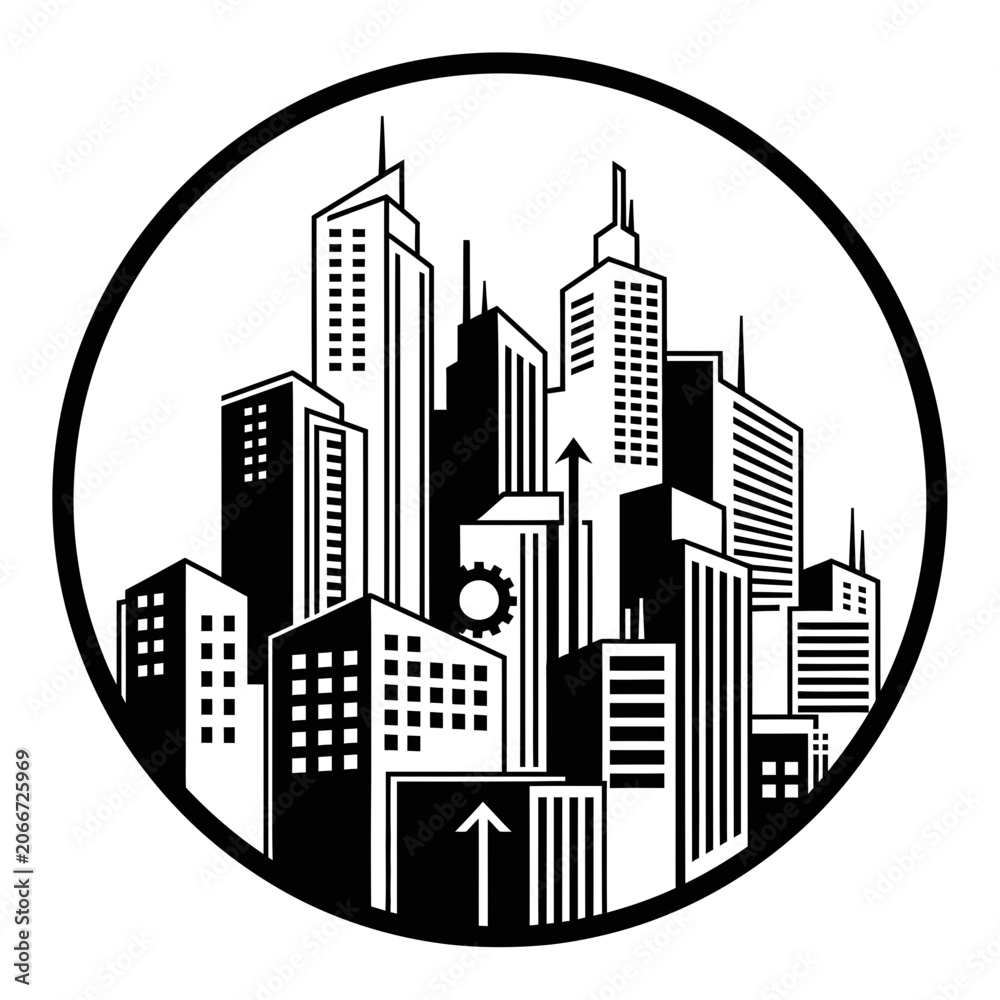 Obraz premium Cityscape Icon
