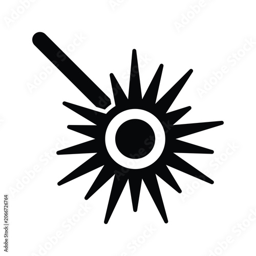 Foto Laser Beam Vector Icon