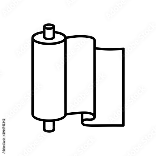 Foto Paper Roll Toilet Paper Product.