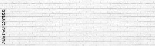 Obraz na płótnie White painted brick wall wide panoramic texture