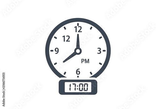 Clock Showing 8 PM - Time Management and Punctuality Concept.