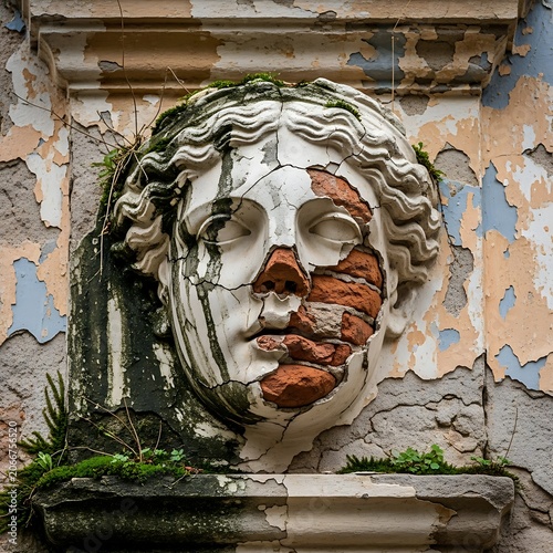 Weathered Beauty - A Cracked Sculptures Silent Story.