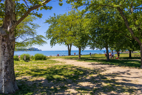 A gorgeous landscape at Edgewater Park in Cleveland Ohio USA