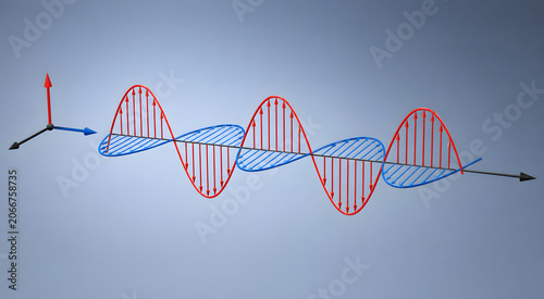 Electromagnetic wave with perpendicular electric and magnetic fields