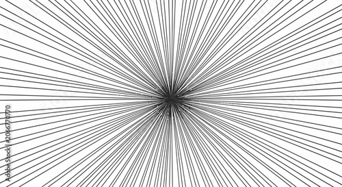 Abstract radiating lines pattern, geometric design, perspective background