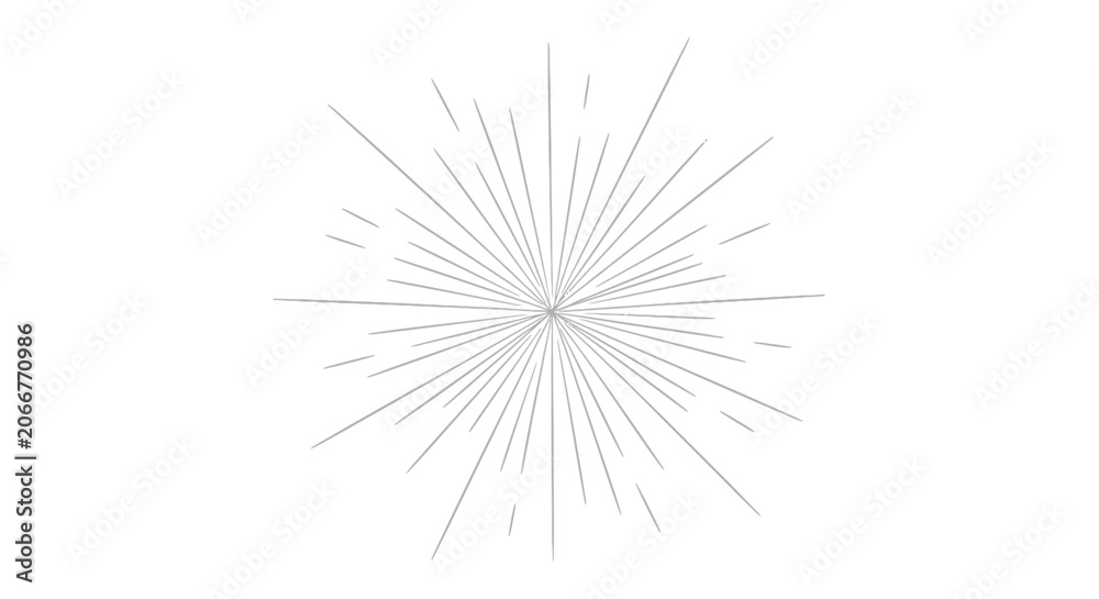 Fototapeta premium Abstract Starburst Burst Light Rays Graphic Design Element