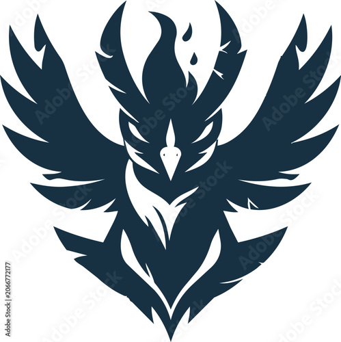 Bird silhouette vector minimalist