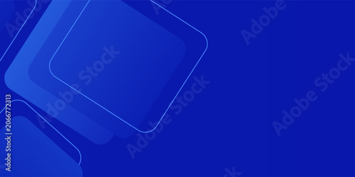 Minimalist blue polygon banner background