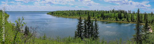 Fotografía Panoramic view of Lac des Isles at one of the designated Boreal Trail camping sp