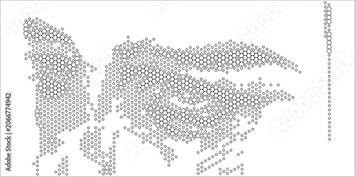 a black and white halftone vintage pattern set, grunge  wall texture background with halftone dot,  abstract dots square, halftone pattern, random dots, spot, bitmap, noise, mesh,