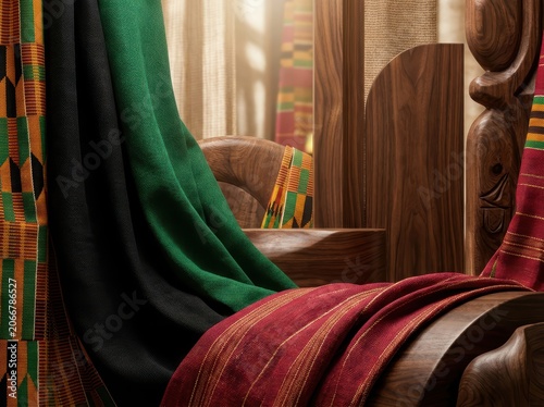 Vibrant design showcasing juneteenth theme abstract design elegantly