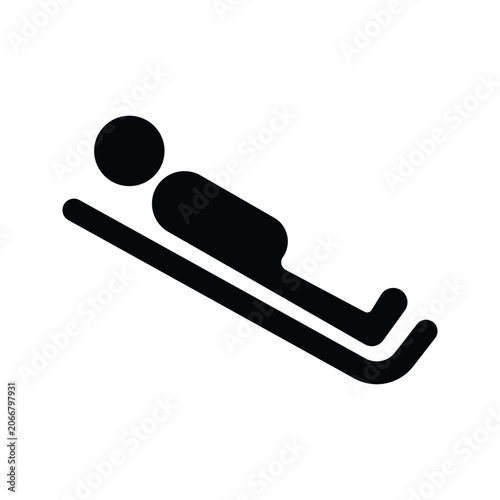 Snowboard Jump Vector Icon