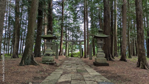 鳥居と灯篭