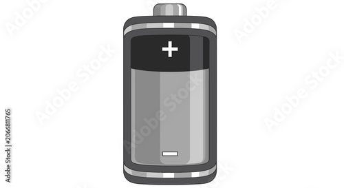 Battery Icon With Plus Sign.