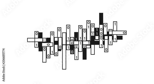 Black and white urban cityscape skyline.