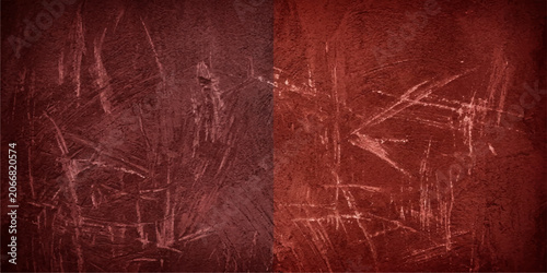 Photos A dark, textured background split into two halves, featuring a reddish-brown tone with prominent, irregular scratch marks and a distressed, grunge aesthetic, evoking a sense of decay or ruggedness