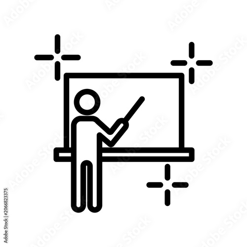 Teacher icon template design