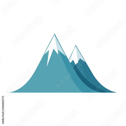 Abstract teal and blue geometric triangle design
