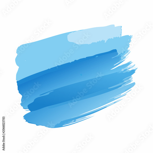 Blue Watercolor Brush Stroke Abstract Background