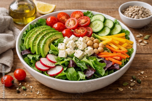 Healthy Fresh Salad Food Photography