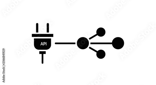 API Integration Concept: Connecting Systems with Plug and Network Nodes