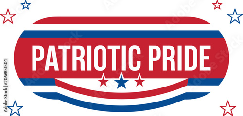 Fotografie Patriotic pride graphic design