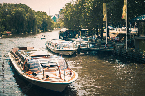 Tableau sur toile Canais de Amsterdam