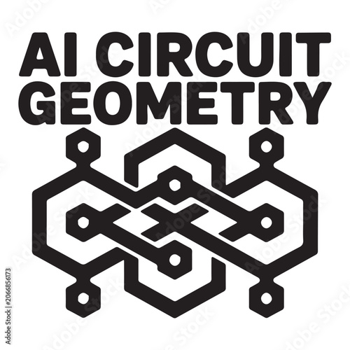 Aicircuitgeometrytextdesignfeaturingabstracthexagonalnodesandinterconnectedlinearpathwaysrepresentingdigitaltechnologyinnovationandnetworkdataflowconnectivityconcepts