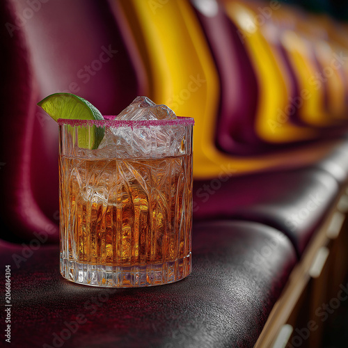 empty seats in a theater, luxury drink