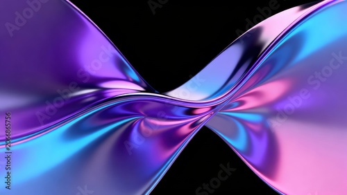 Abstract flowing colorful shapes