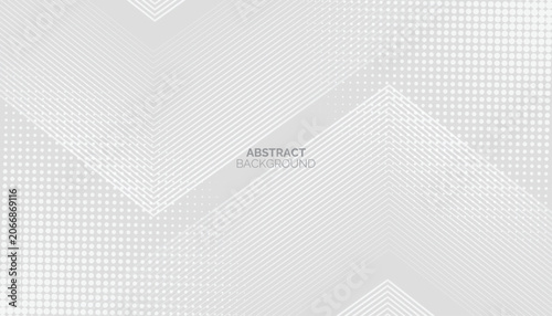 Abstract background with chevron lines and halftone dot texture.