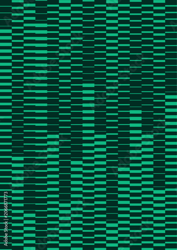 Emerald Sound Wave Equalizer Pattern, Vertical Bar Chart Frequency Visualization, Emerald Abstract Music Background