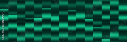 Photos Emerald Sound Wave Equalizer Pattern, Vertical Bar Chart Frequency Visualization
