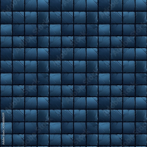 Seamless dark blue slate stone floor tile texture