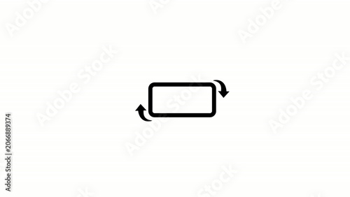 Photos Rotate your phone icon from horizontal to vertical